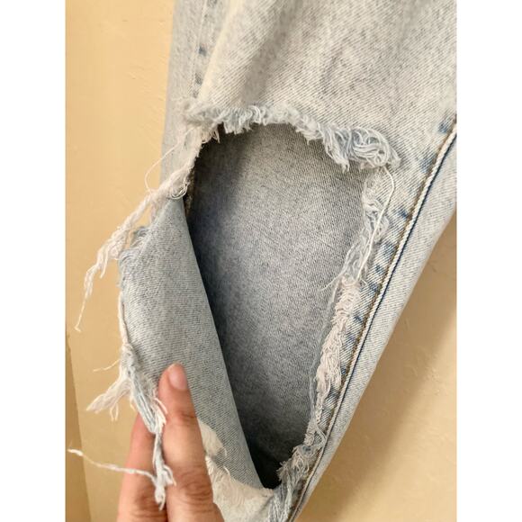 Cotton:On Women's Jeans Size 2 Distressed Stretch Acid Wash Ripped - Picture 2 of 7